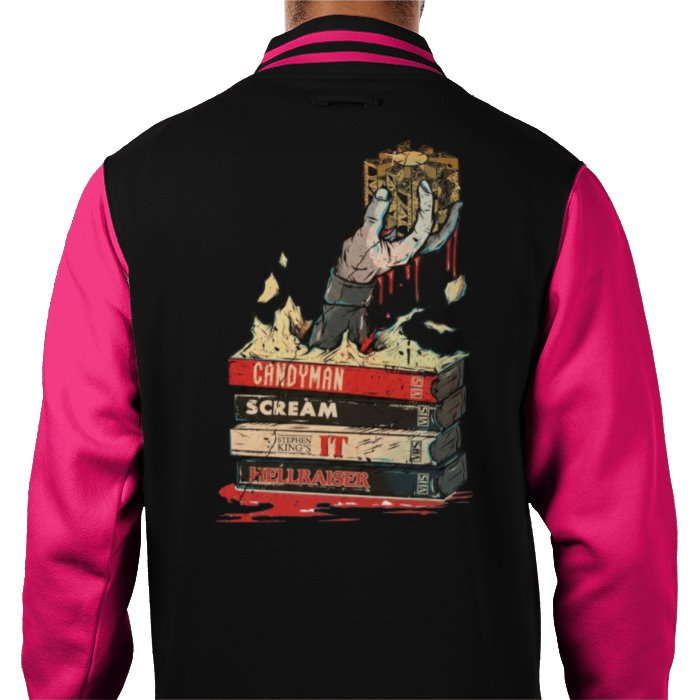 VHS Horror Tapes Hellraiser Theme Varsity Jacket