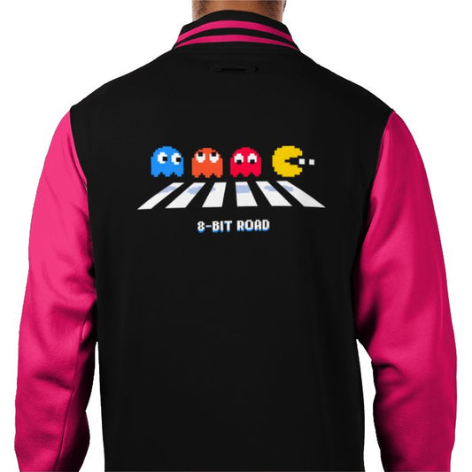 Pac-Man - 8 Bit Road Varsity Jacket