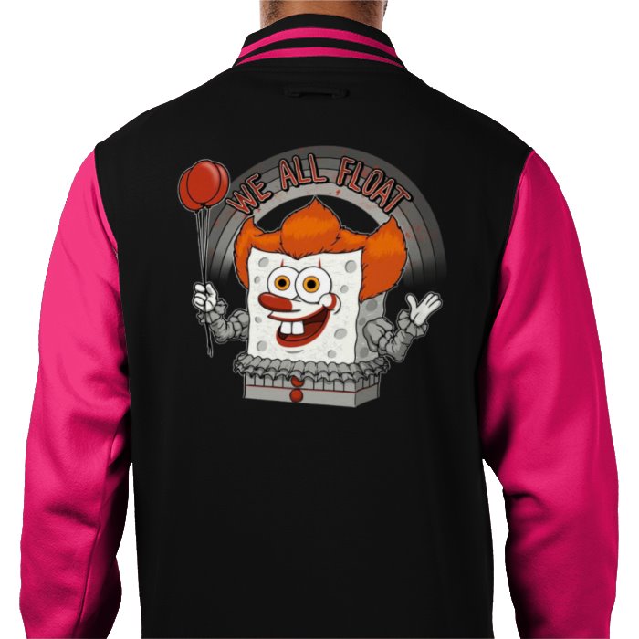 Pennywise "IT" x SpongeBob Square Pants - We All Float Varsity Jacket