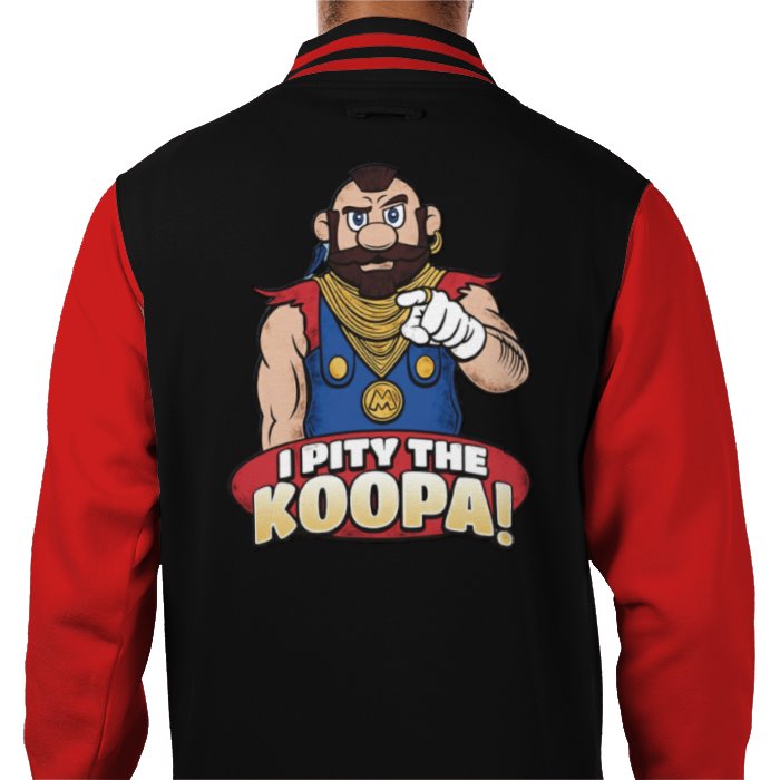 Super Mario x The A Team - I Pity The Kuppa Varsity Jacket