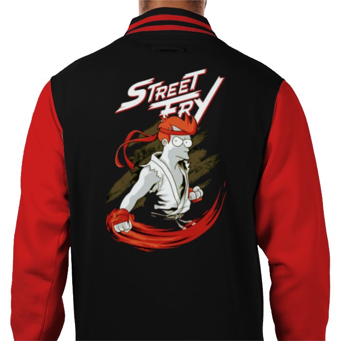 Futurama x Street Fighter - Street Fry Varsity Jacket