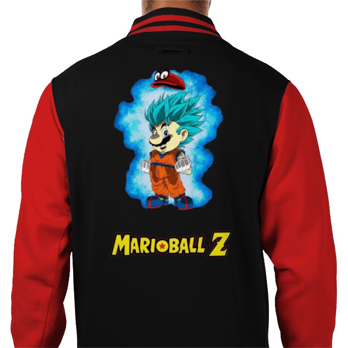 Super Mario x Dragonball Z - Super Saiyan Mario Varsity Jacket