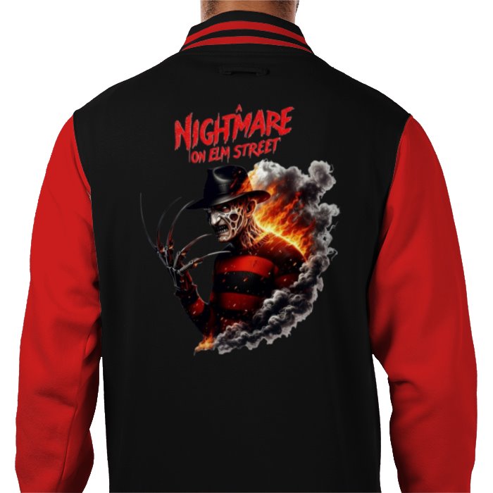 A Nightmare On Elm Street Theme Varsity Jacket