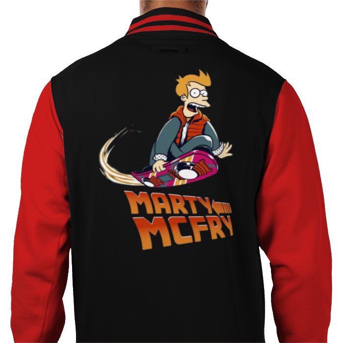 Futurama x Back To The Future - Marty McFry Varsity Jacket