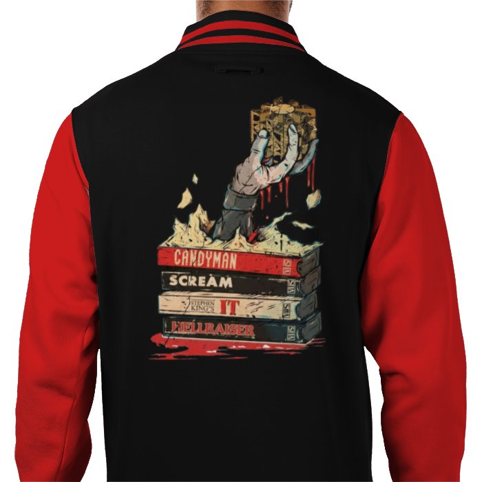 VHS Horror Tapes Hellraiser Theme Varsity Jacket