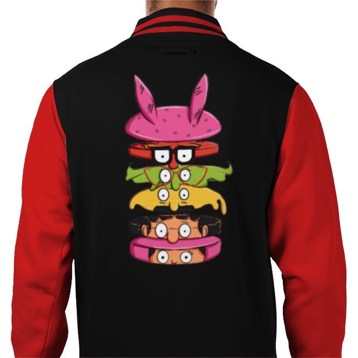 Bobs Burgers - Sliced Burger Varsity Jacket