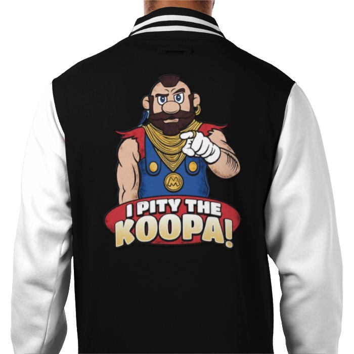 Super Mario x The A Team - I Pity The Kuppa Varsity Jacket