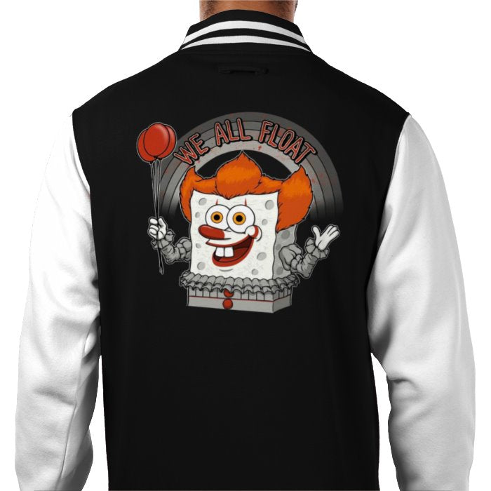 Pennywise "IT" x SpongeBob Square Pants - We All Float Varsity Jacket