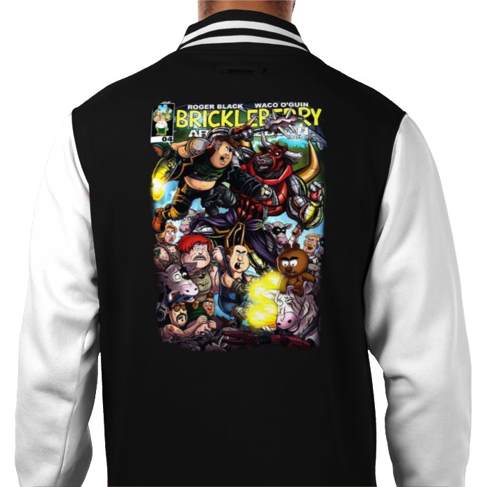 Brickleberry - Comic Theme Varsity Jacket