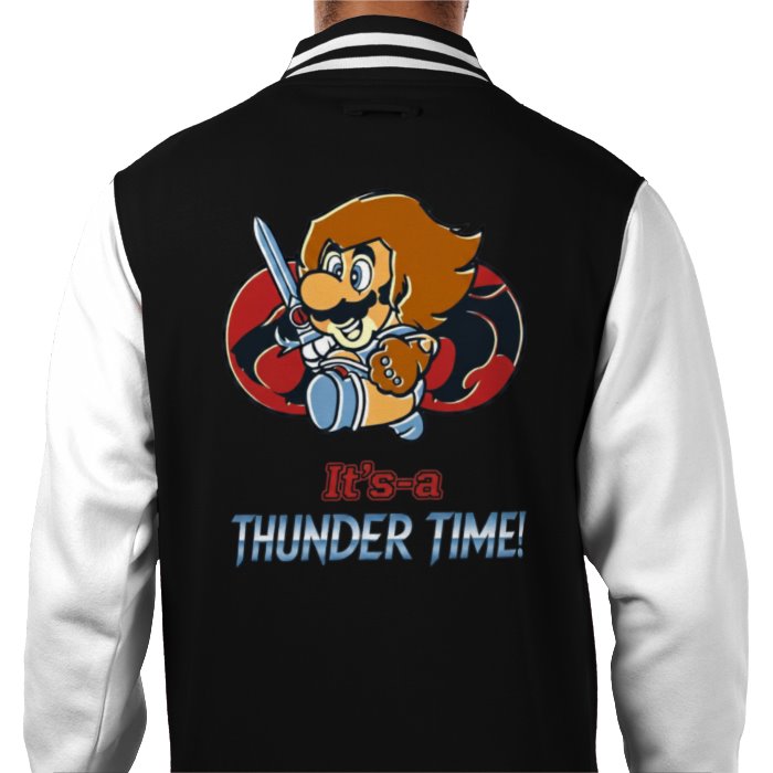 Super Mario x Thundercats - Its 'a Thunder Time Varsity Jacket