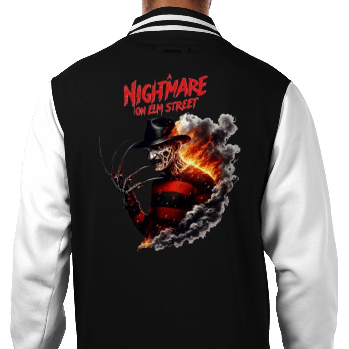 A Nightmare On Elm Street Theme Varsity Jacket