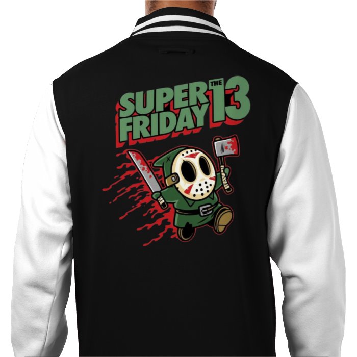 Super Mario x Friday 13th - Super Friday 13th Varsity Jacket