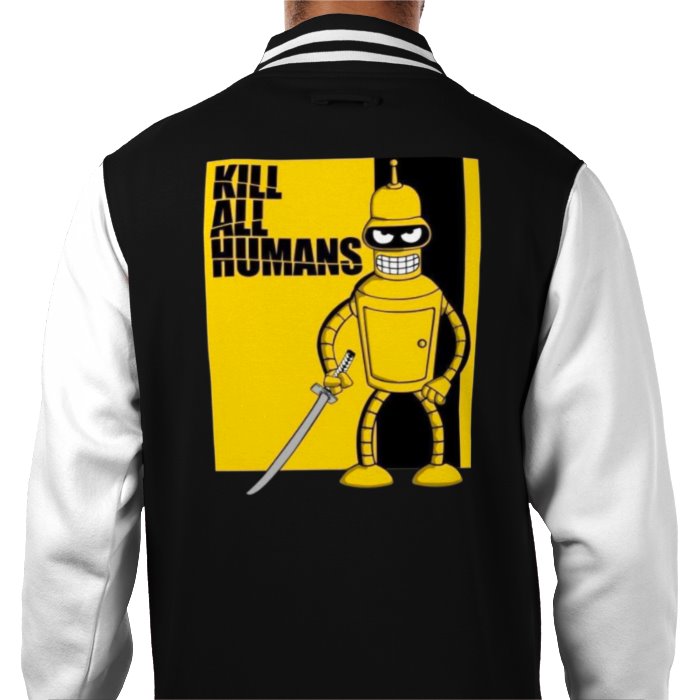 Futurama x Kill Bill - Kill All Humans Varsity Jacket
