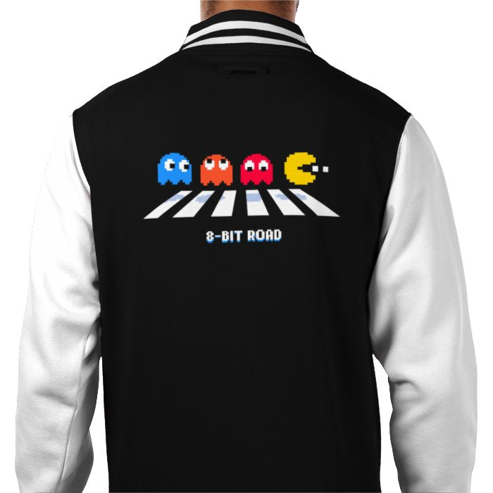 Pac-Man - 8 Bit Road Varsity Jacket