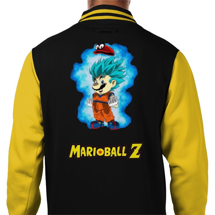 Super Mario x Dragonball Z - Super Saiyan Mario Varsity Jacket
