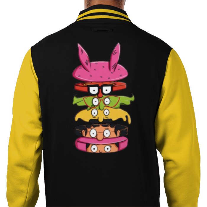 Bobs Burgers - Sliced Burger Varsity Jacket