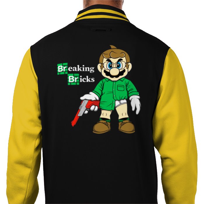 Super Mario x Breaking Bad - Breaking Bricks Varsity Jacket