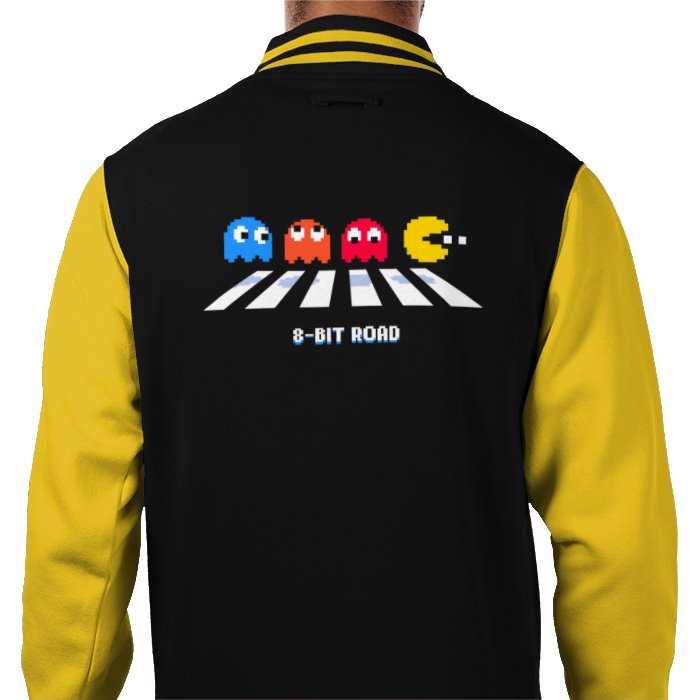 Pac-Man - 8 Bit Road Varsity Jacket