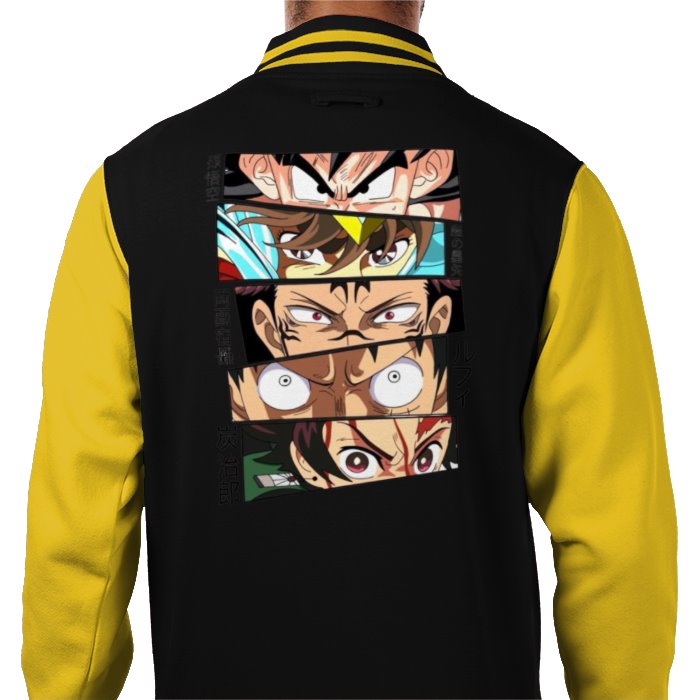 Anime Eyes Varsity Jacket