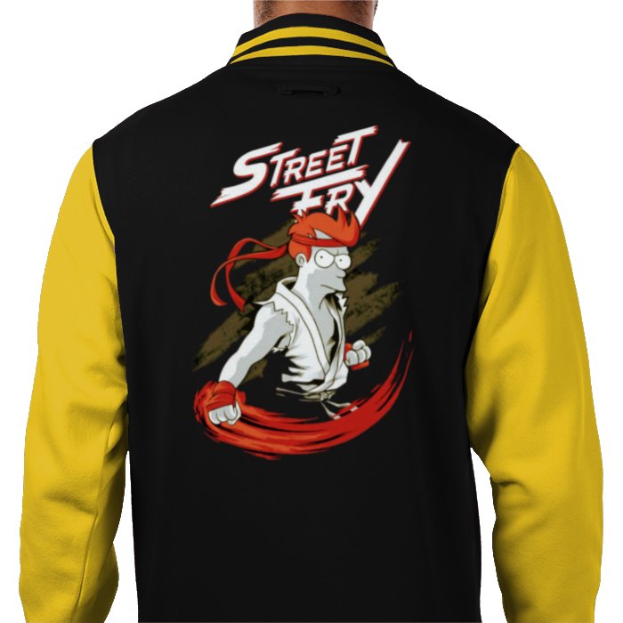 Futurama x Street Fighter - Street Fry Varsity Jacket