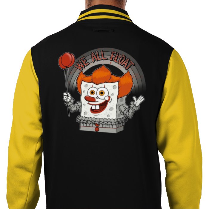 Pennywise "IT" x SpongeBob Square Pants - We All Float Varsity Jacket