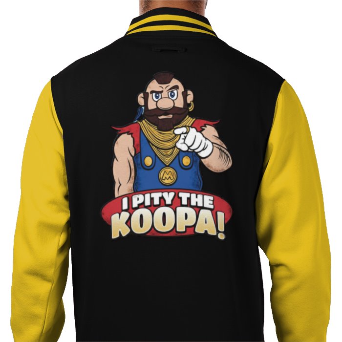 Super Mario x The A Team - I Pity The Kuppa Varsity Jacket