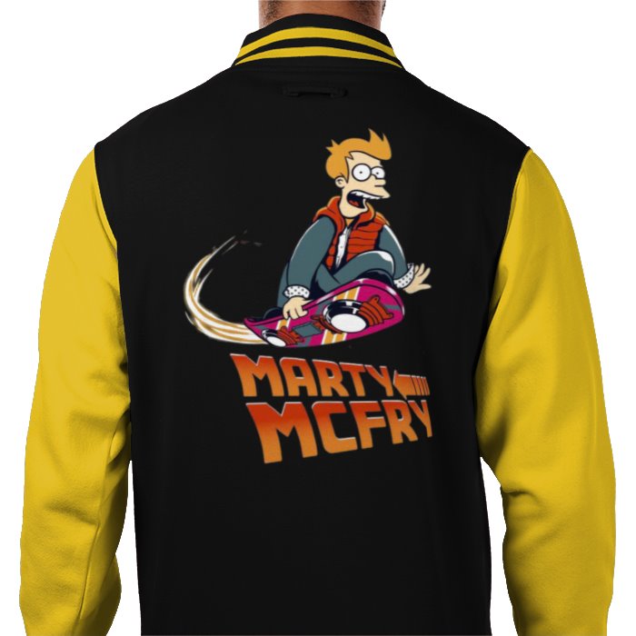 Futurama x Back To The Future - Marty McFry Varsity Jacket