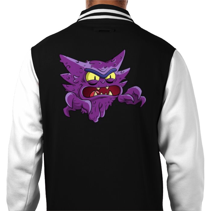 Rick & Morty & Pokémon - Haunter Varsity Jacket