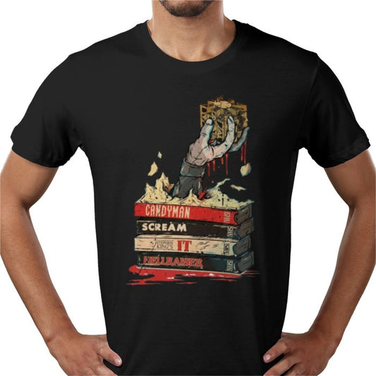 VHS Horror Tapes - Hellraiser Theme T Shirt