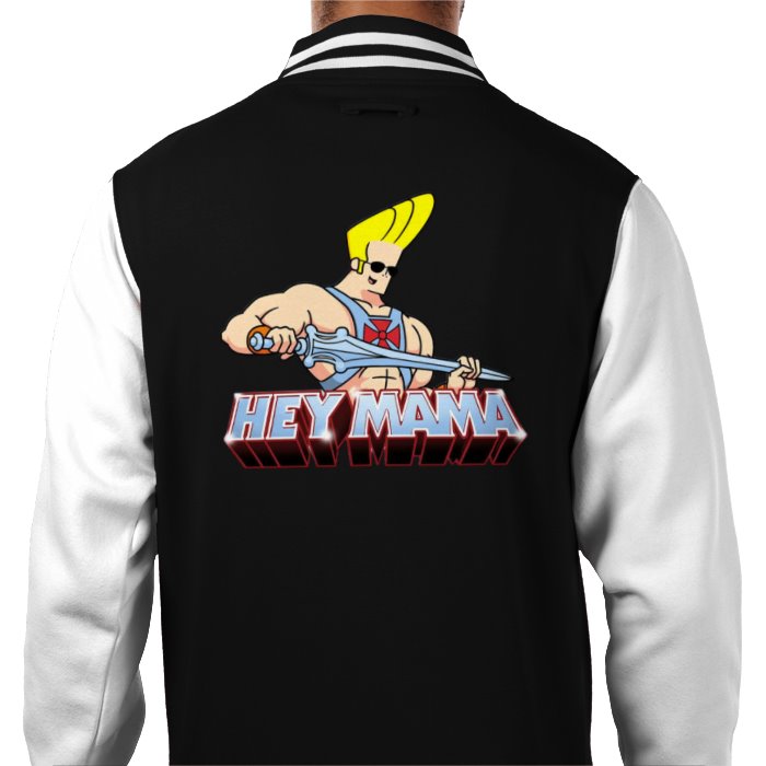 Johnny Bravo & He-Man - Hey Mama Varsity Jacket