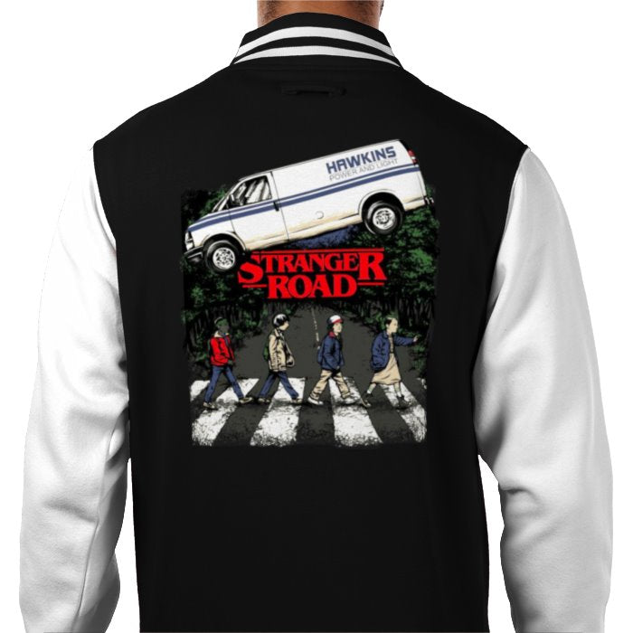 Stranger Things & The Beatles - Abbey Road Varsity Jacket