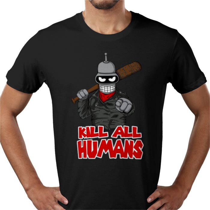Futurama x The Walking Dead - Kill All Humans T-shirt