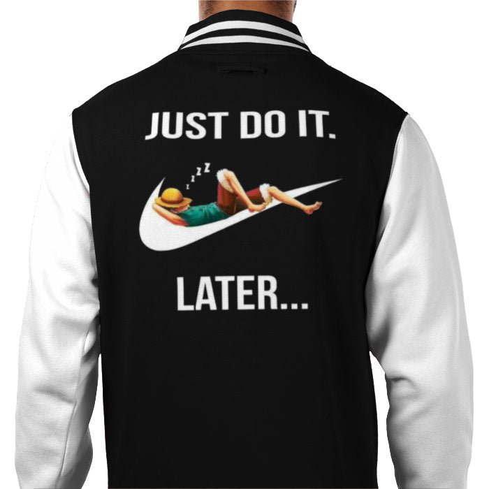 One Piece & Nike - Just Do It Later Varsity Jacket