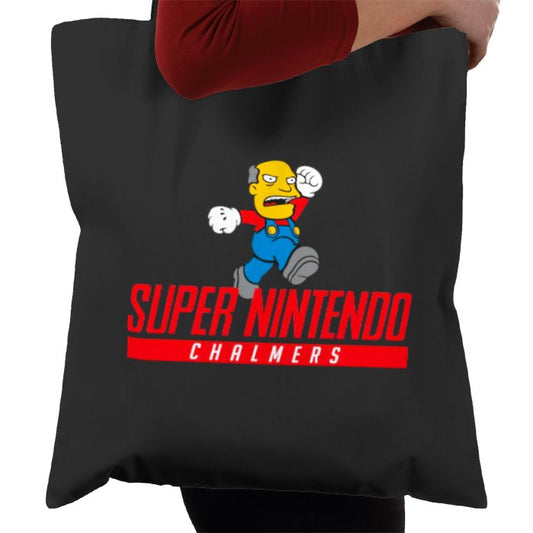 Super Nintendo & Super Mario Bro's & The Simpsons - Super Nintendo Chalmers Tote Bag