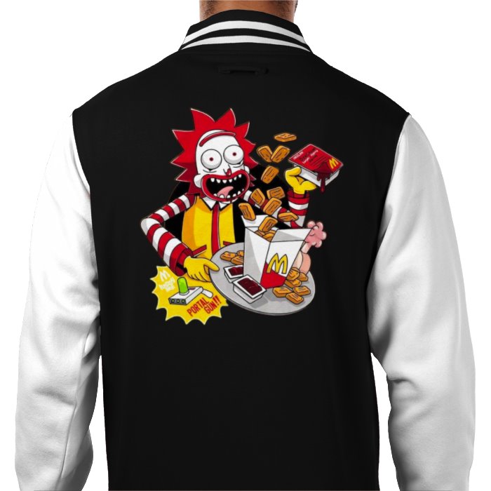 Rick & Morty & Mc Donald's - Rick Mc Donald Varsity Jacket