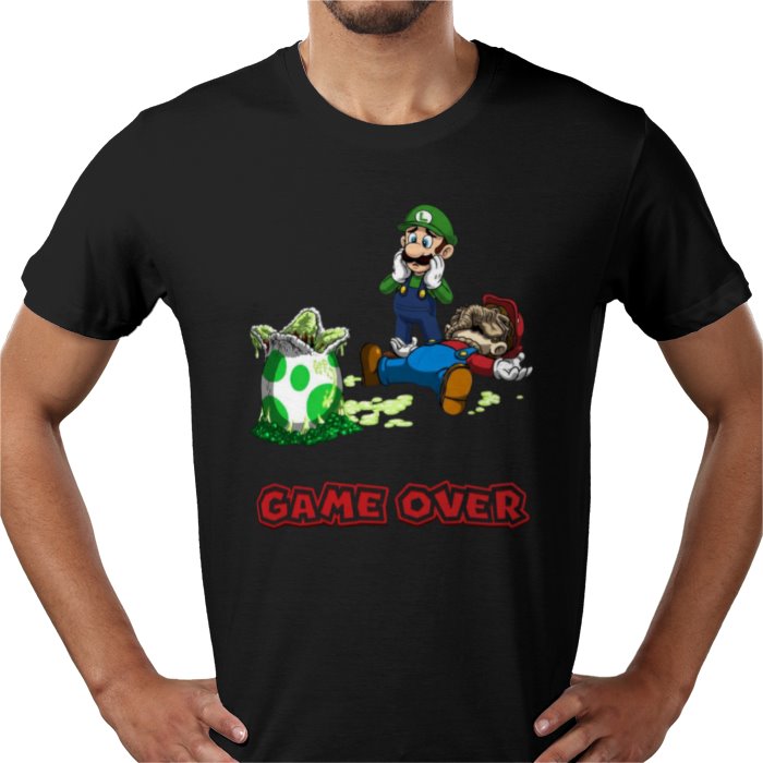 Super Mario x Aliens - Xeno Egg Game Over T-shirt