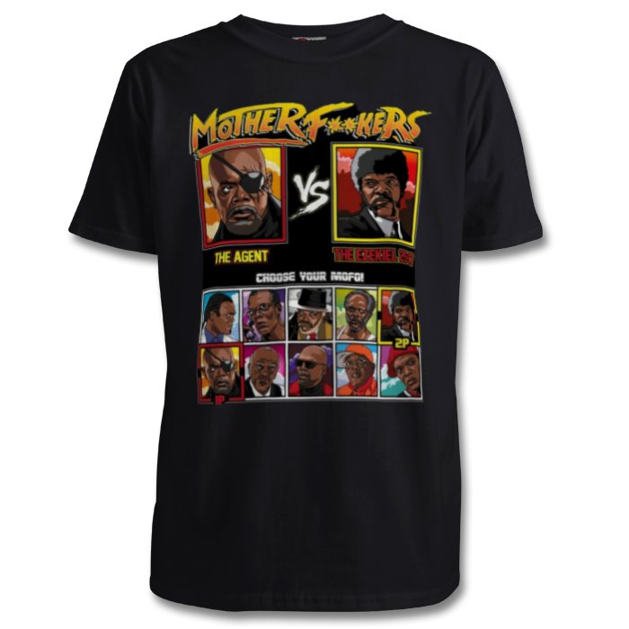 Samuel Jackson & Street Fighter - Mother F**kers T-shirt