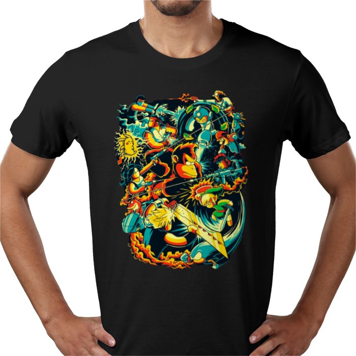 Retro Gamer Collage T-Shirt