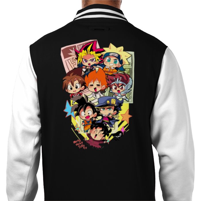 Anime - Collage 1 Varsity Jacket