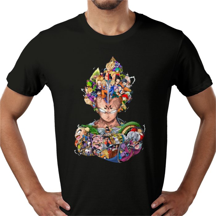 Dragon Ball Z - Vegeta Collage T-Shirt