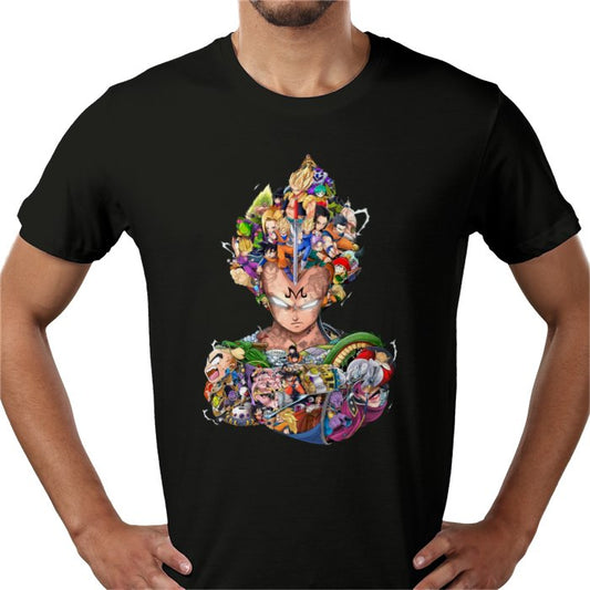 Dragon Ball Z - Vegeta Collage T-Shirt