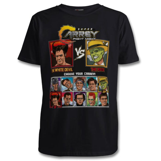 Jim Carrey & Fight Night & Street Fighter - Super Carrey Fight Night T-shirt