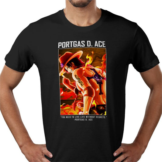 One Piece - Ace Theme 4 T-Shirt