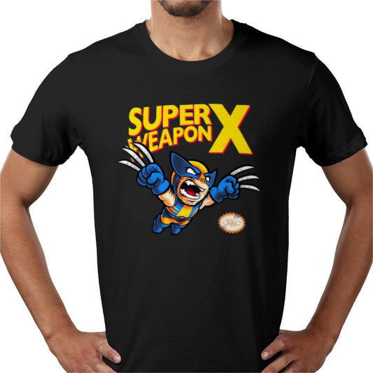 Wolverine And The X-Men X Super Mario Bros - Super Weapon X T-shirt