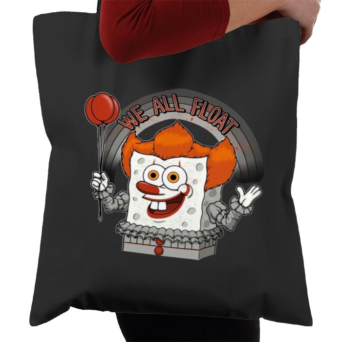 Pennywise IT x SpongeBob Square Pants - We All Float Tote Bag