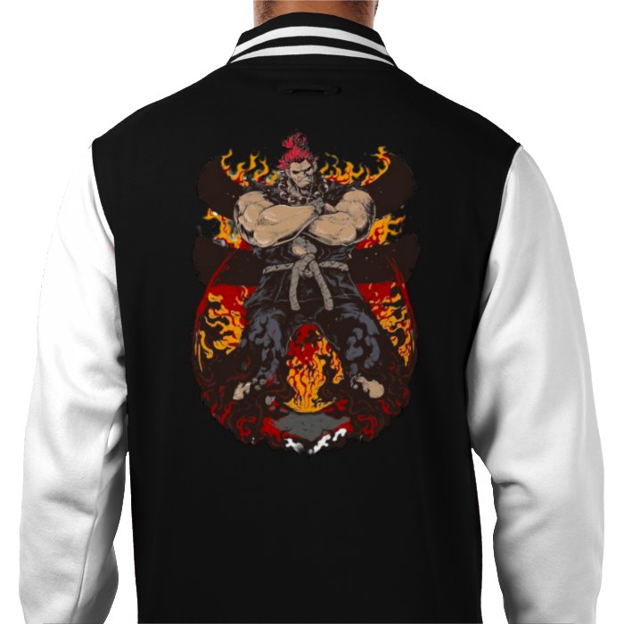 Street Fighter - Akuma Pose Varsity Jacket