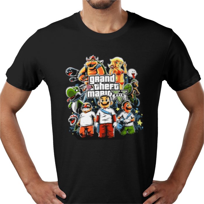 Super Mario x Grand Theft Auto - Grand Theft Mario T-shirt