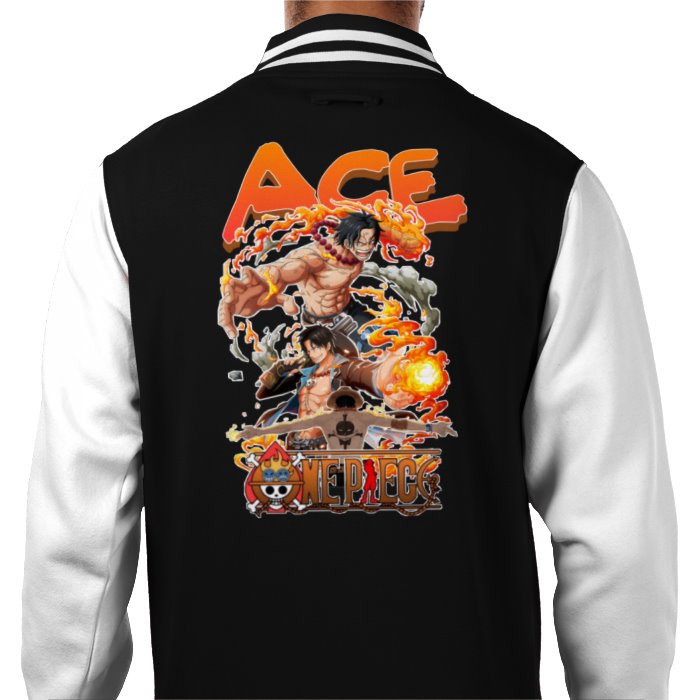 One Piece - Ace Theme 2 Varsity Jacket