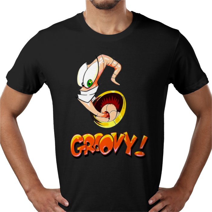 Earthworm Jim - Groovy T-shirt
