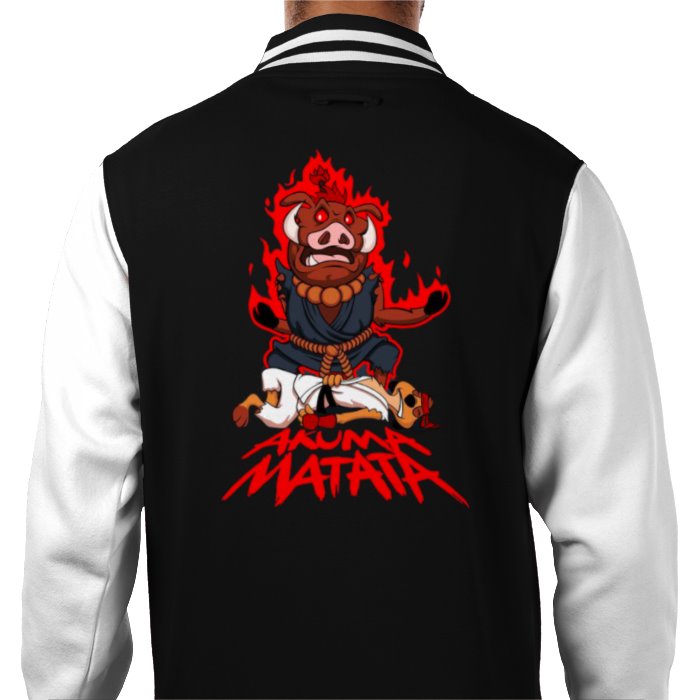 Timone & Pumba & Street Fighter - Akuma Matata Varsity Jacket